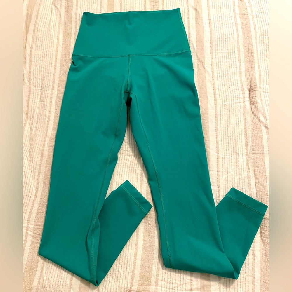 Lululemon Wunder Under Super High Rise Tights - Maldives Green